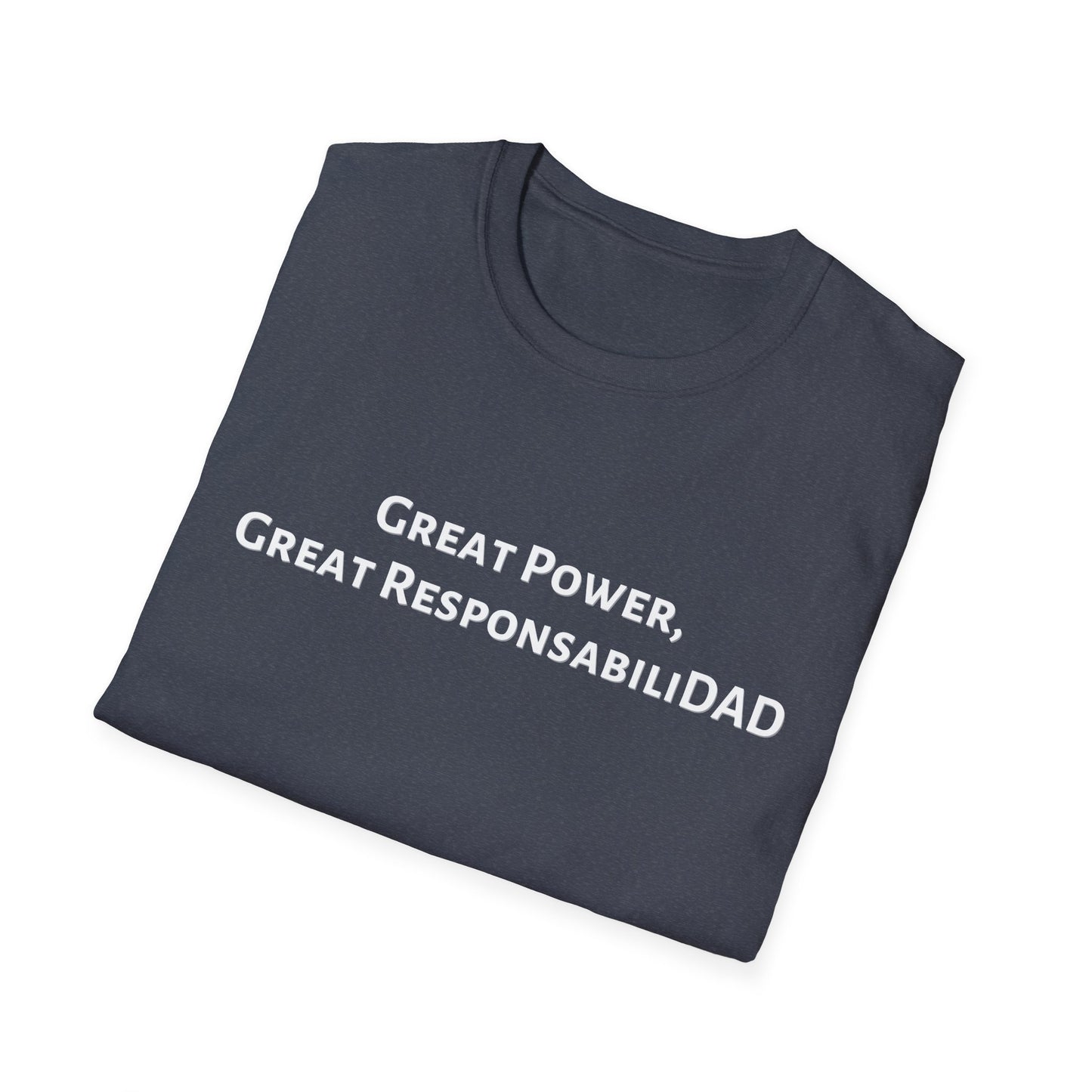 Great Power Superhero Dad T-Shirt - Comfy Casual