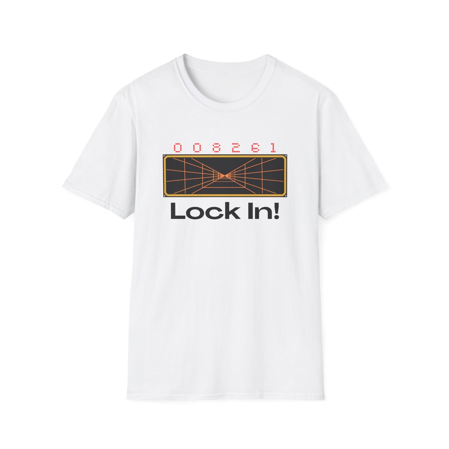 Retro 'Lock In!' Unisex Softstyle T-Shirt - Perfect for Gamers & Casual Wear