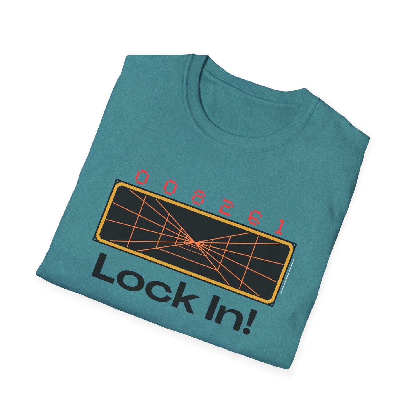 Retro 'Lock In!' Unisex Softstyle T-Shirt - Perfect for Gamers & Casual Wear