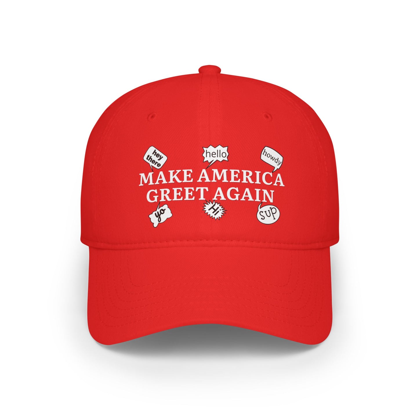 Adjustable Baseball Cap - Make America Greet Again Political Spoof