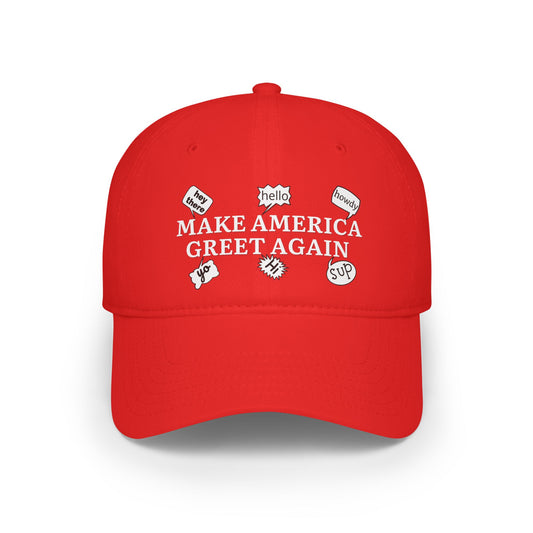 Adjustable Baseball Cap - Make America Greet Again Political Spoof