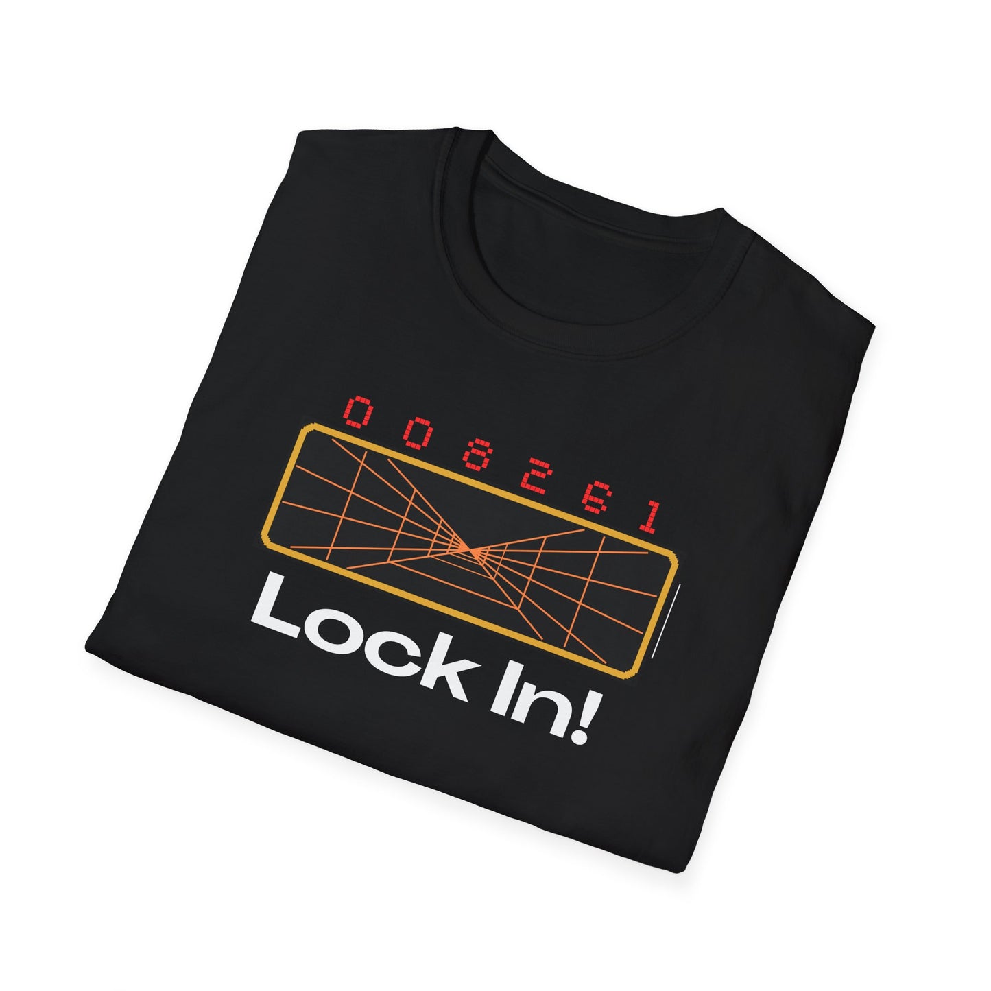 Retro 'Lock In!' Unisex Softstyle T-Shirt - Perfect for Gamers & Casual Wear