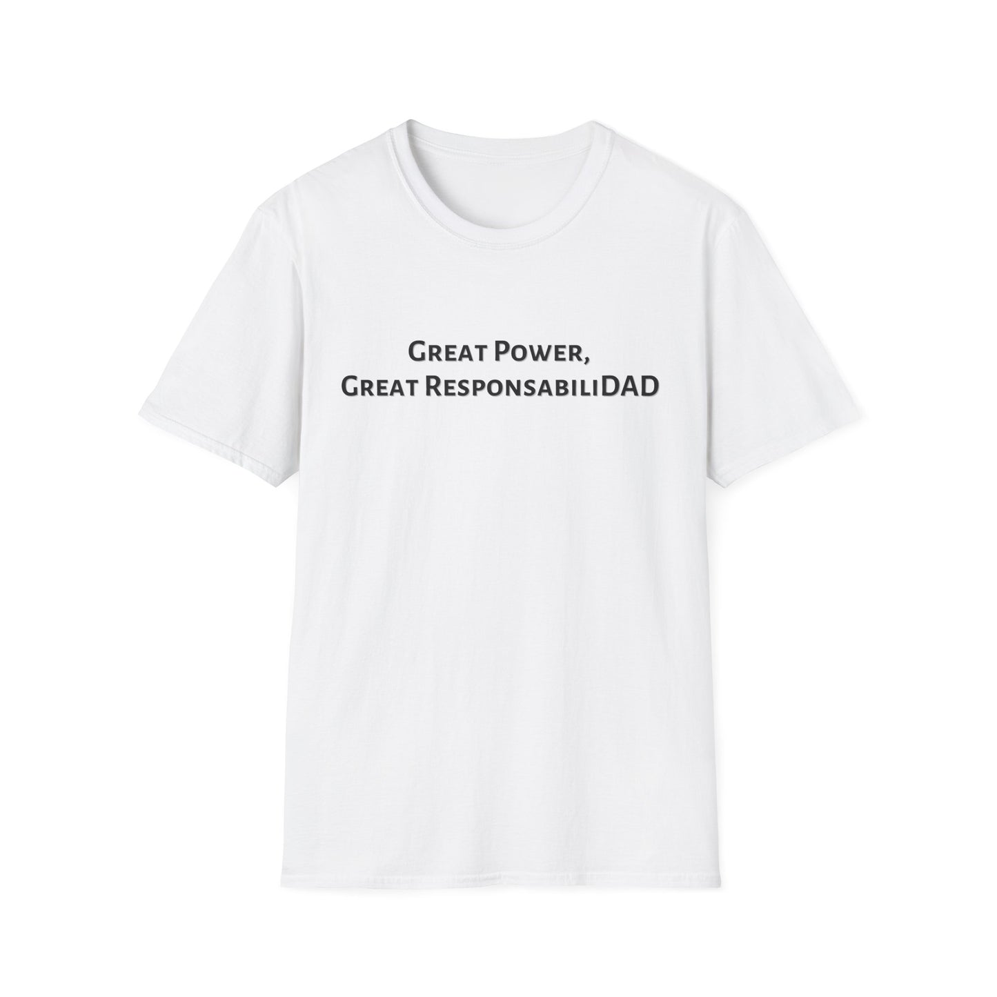 Great Power Superhero Dad T-Shirt - Comfy Casual