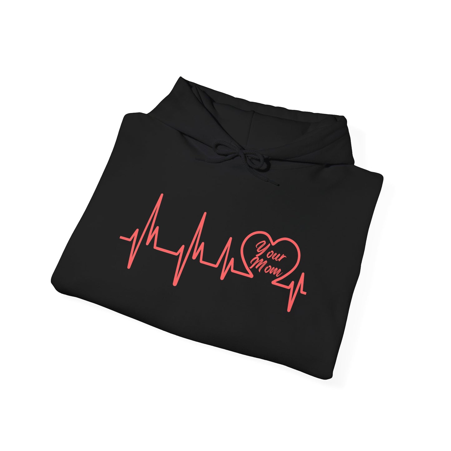 Heartbeat Design Unisex Hooded Sweatshirt - Perfect for Mother's Day & Everyday Comfort