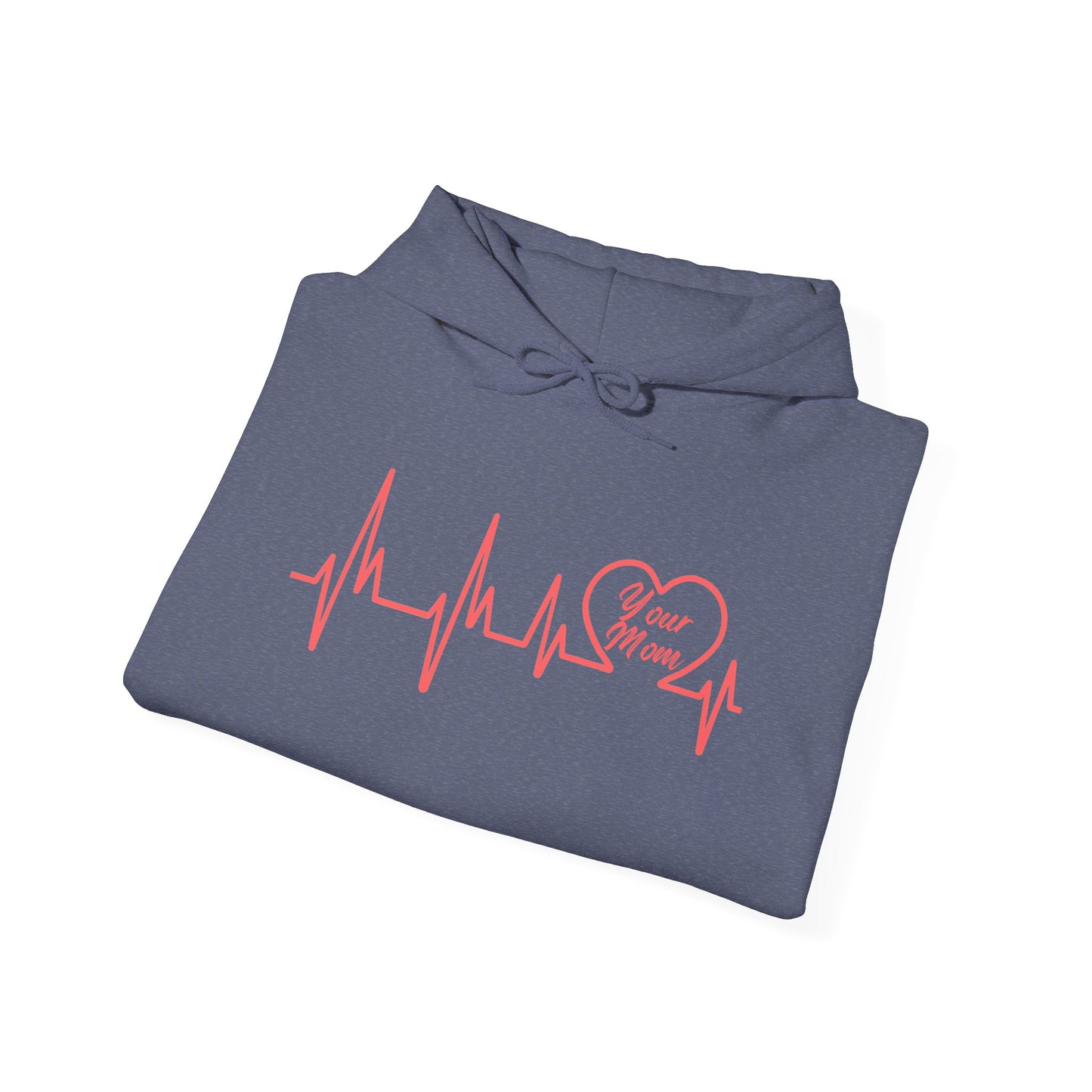 Heartbeat Design Unisex Hooded Sweatshirt - Perfect for Mother's Day & Everyday Comfort