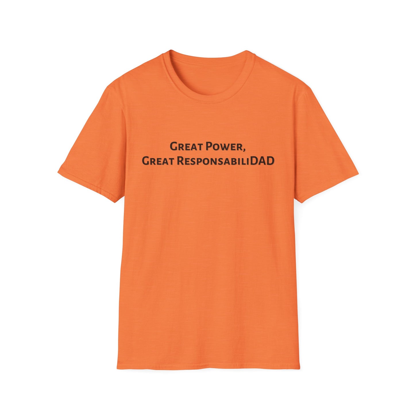 Great Power Superhero Dad T-Shirt - Comfy Casual