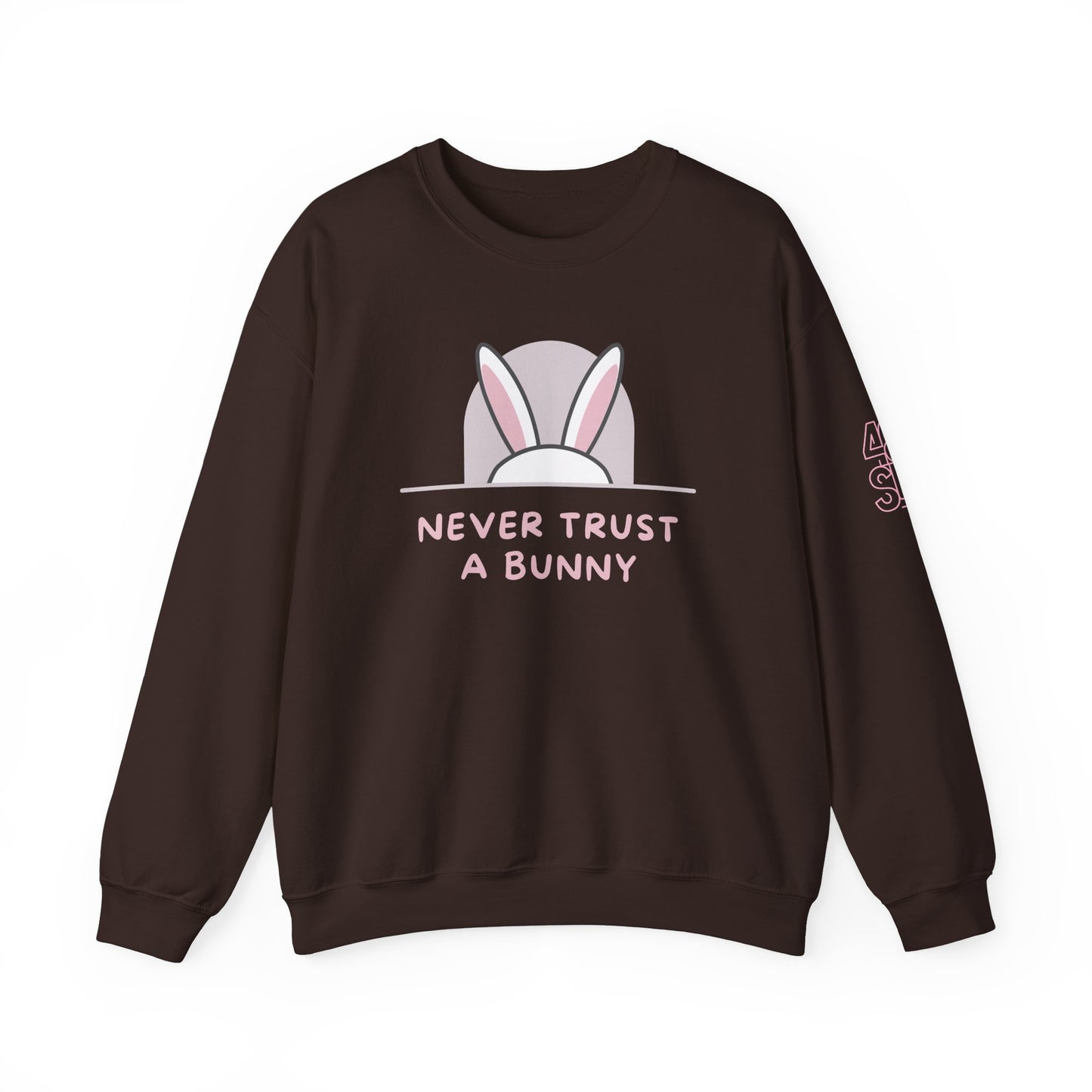 Never Trust A Bunny - Cozy Unisex Sweatshirt