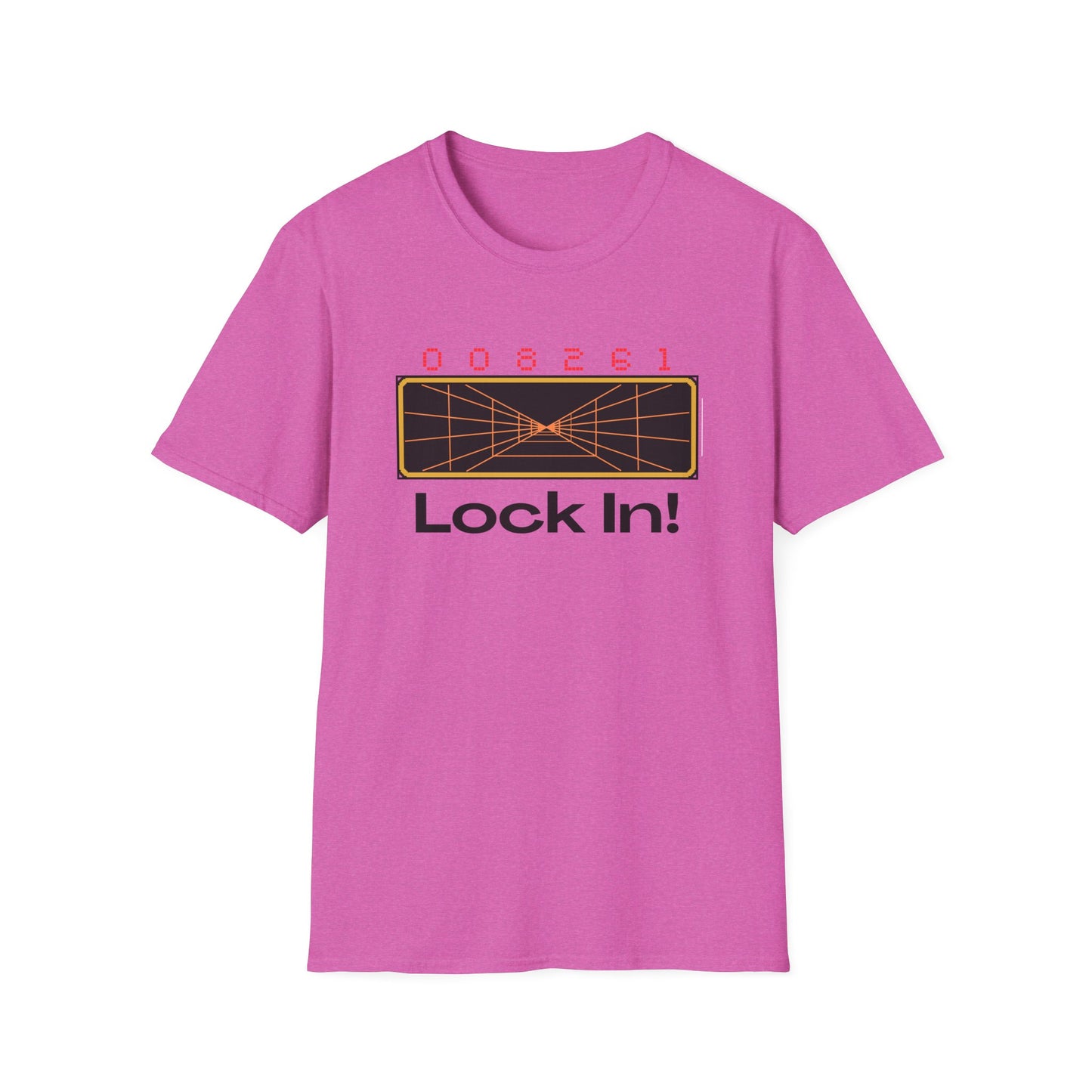 Retro 'Lock In!' Unisex Softstyle T-Shirt - Perfect for Gamers & Casual Wear