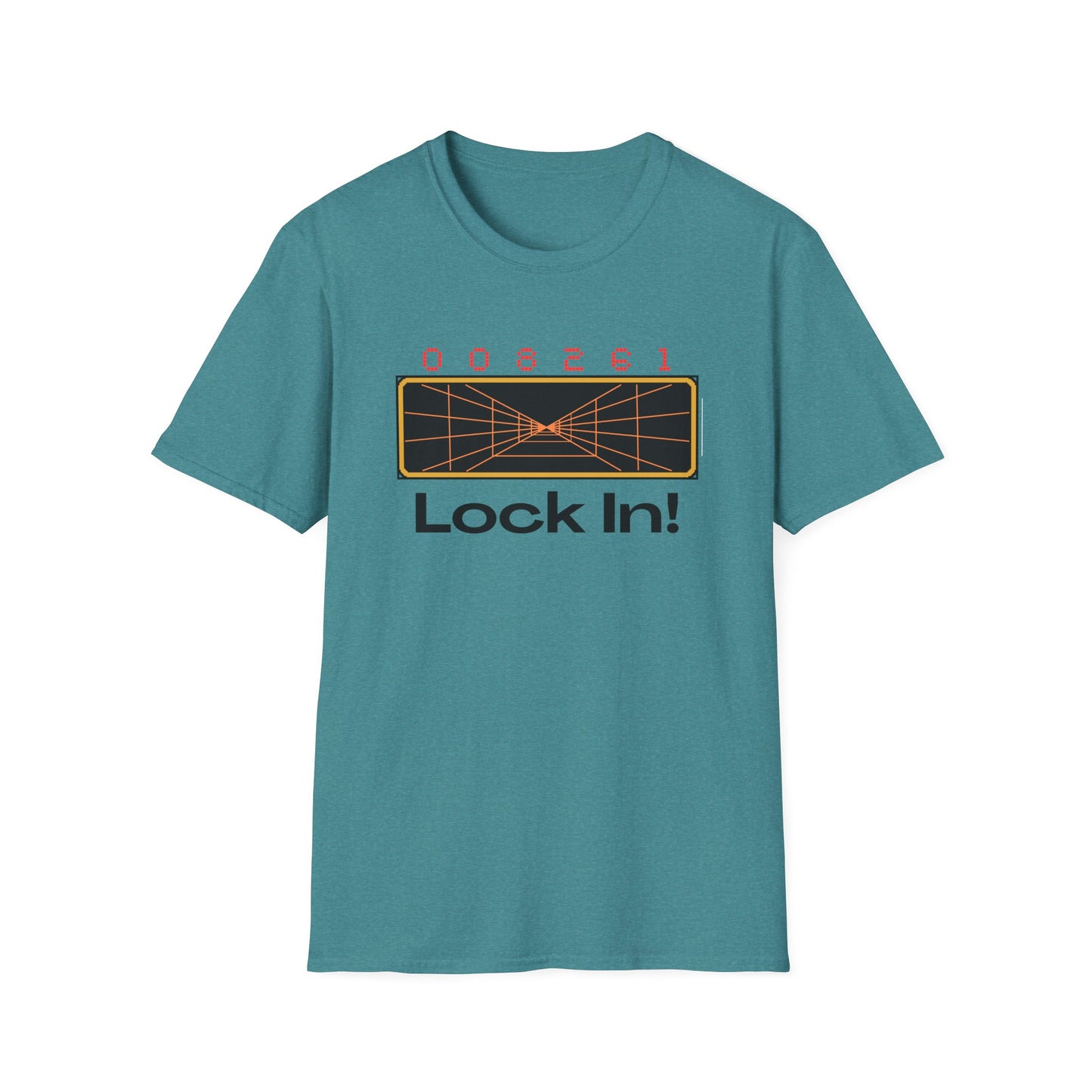 Retro 'Lock In!' Unisex Softstyle T-Shirt - Perfect for Gamers & Casual Wear