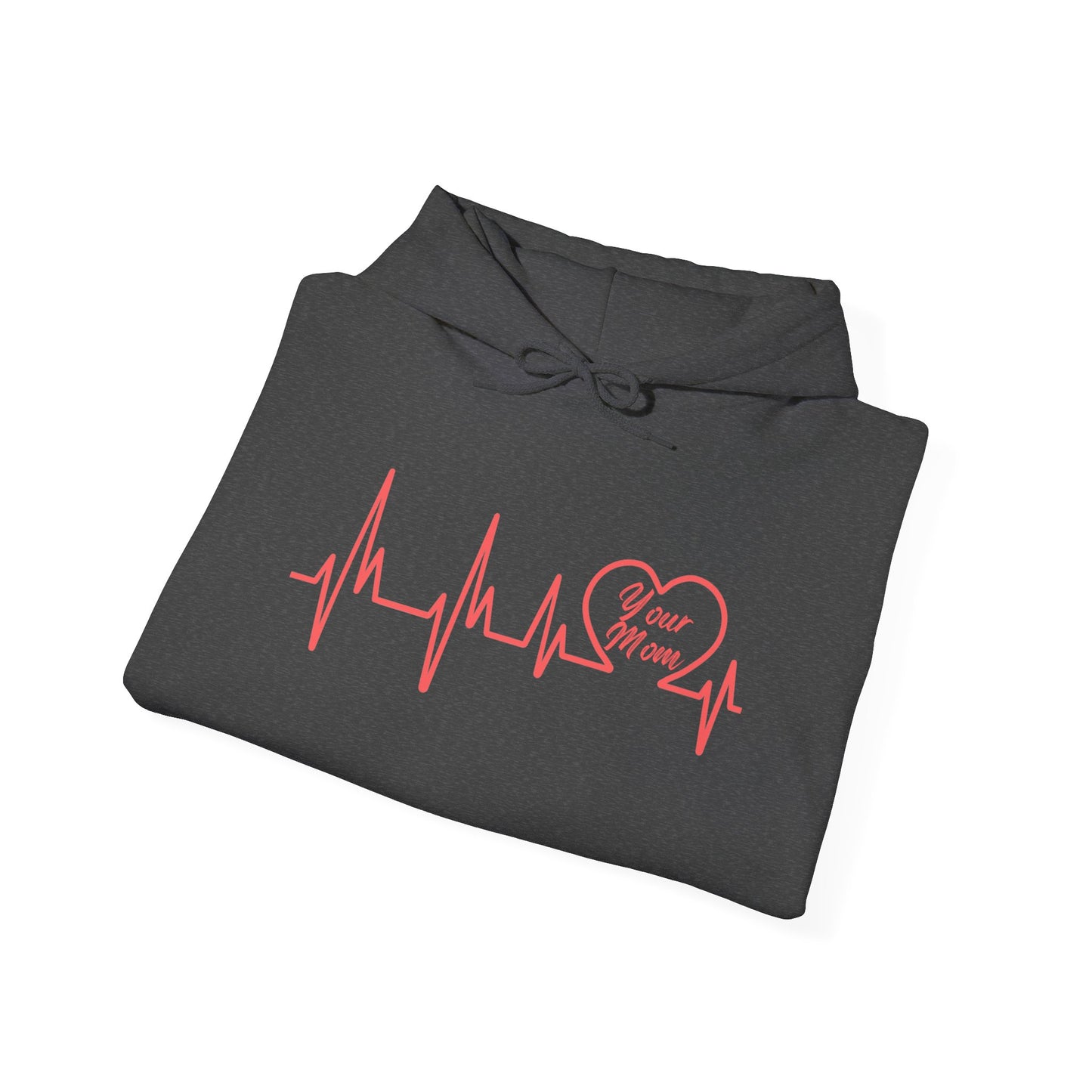 Heartbeat Design Unisex Hooded Sweatshirt - Perfect for Mother's Day & Everyday Comfort