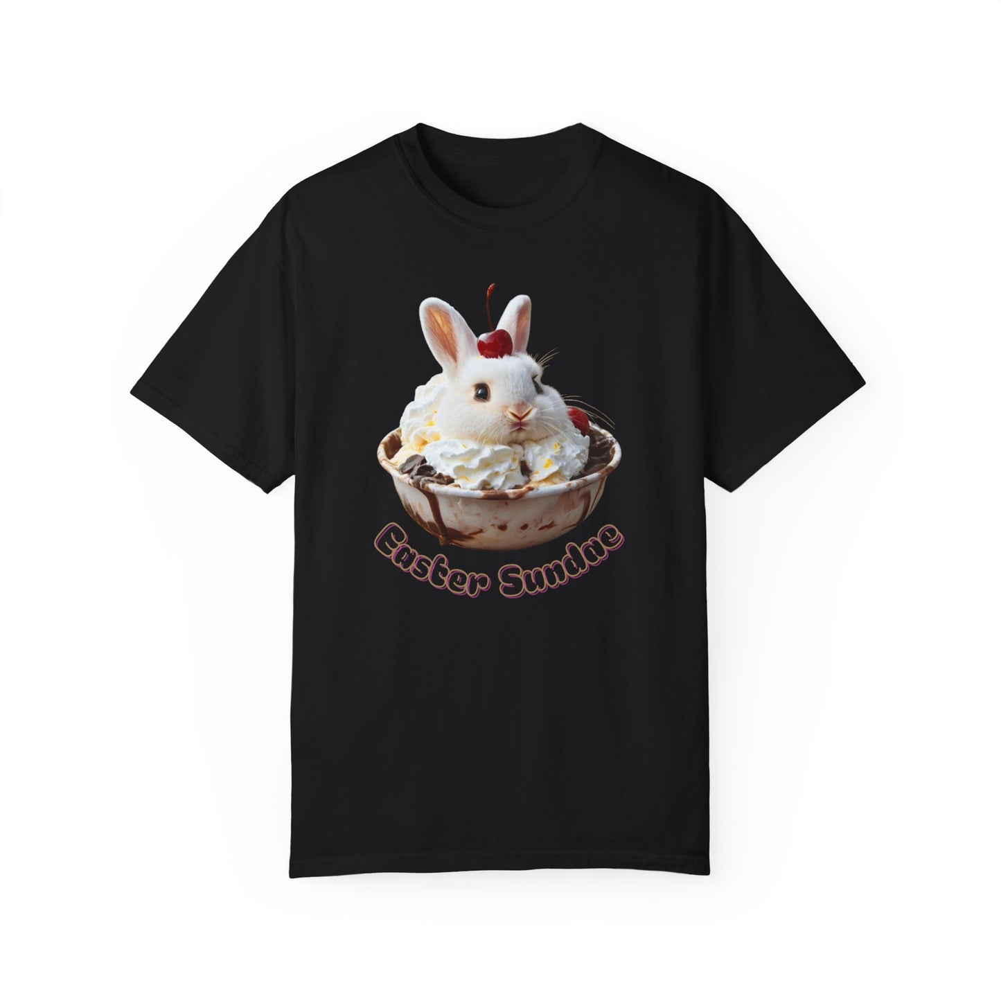 Easter Sundae - Bunny Rabbit T-shirt Cute Ice Cream Sundae Design