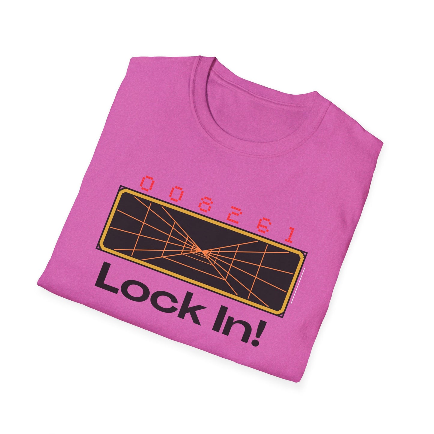 Retro 'Lock In!' Unisex Softstyle T-Shirt - Perfect for Gamers & Casual Wear