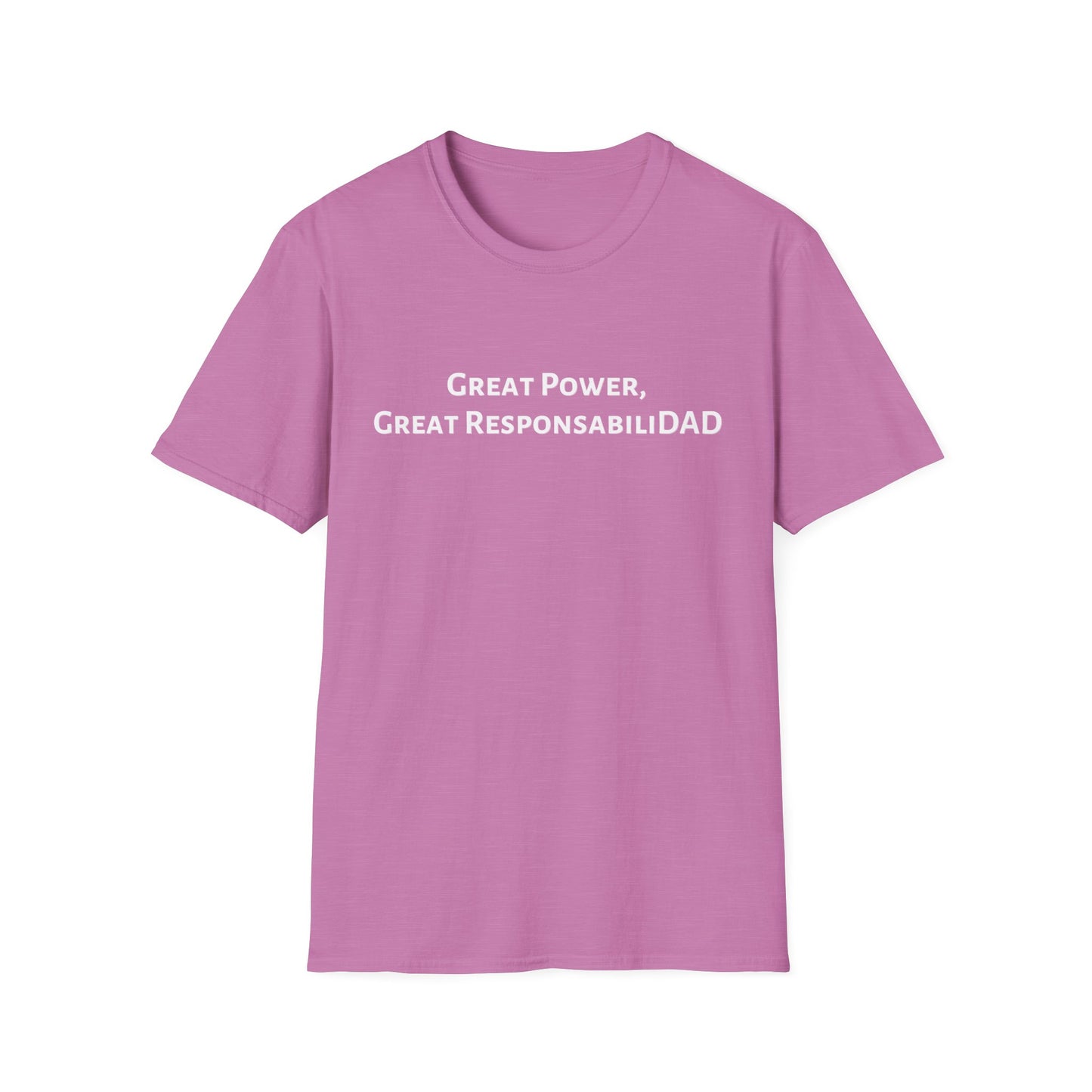Great Power Superhero Dad T-Shirt - Comfy Casual