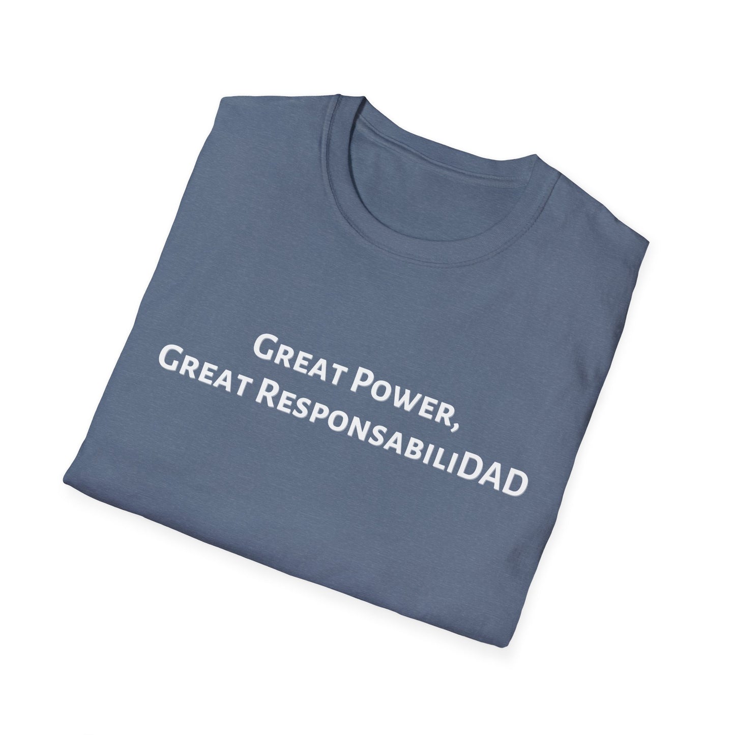 Great Power Superhero Dad T-Shirt - Comfy Casual