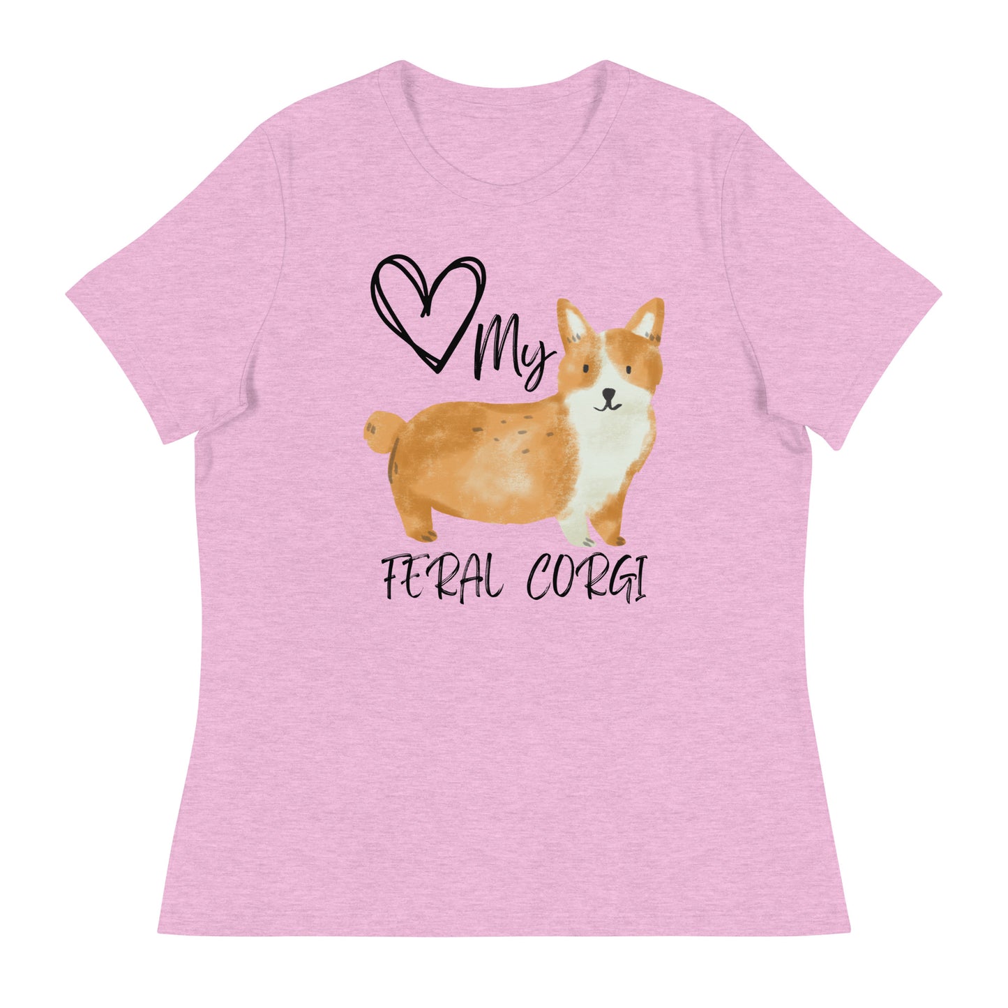 Love My Feral Corgi Women's Relaxed T-Shirt