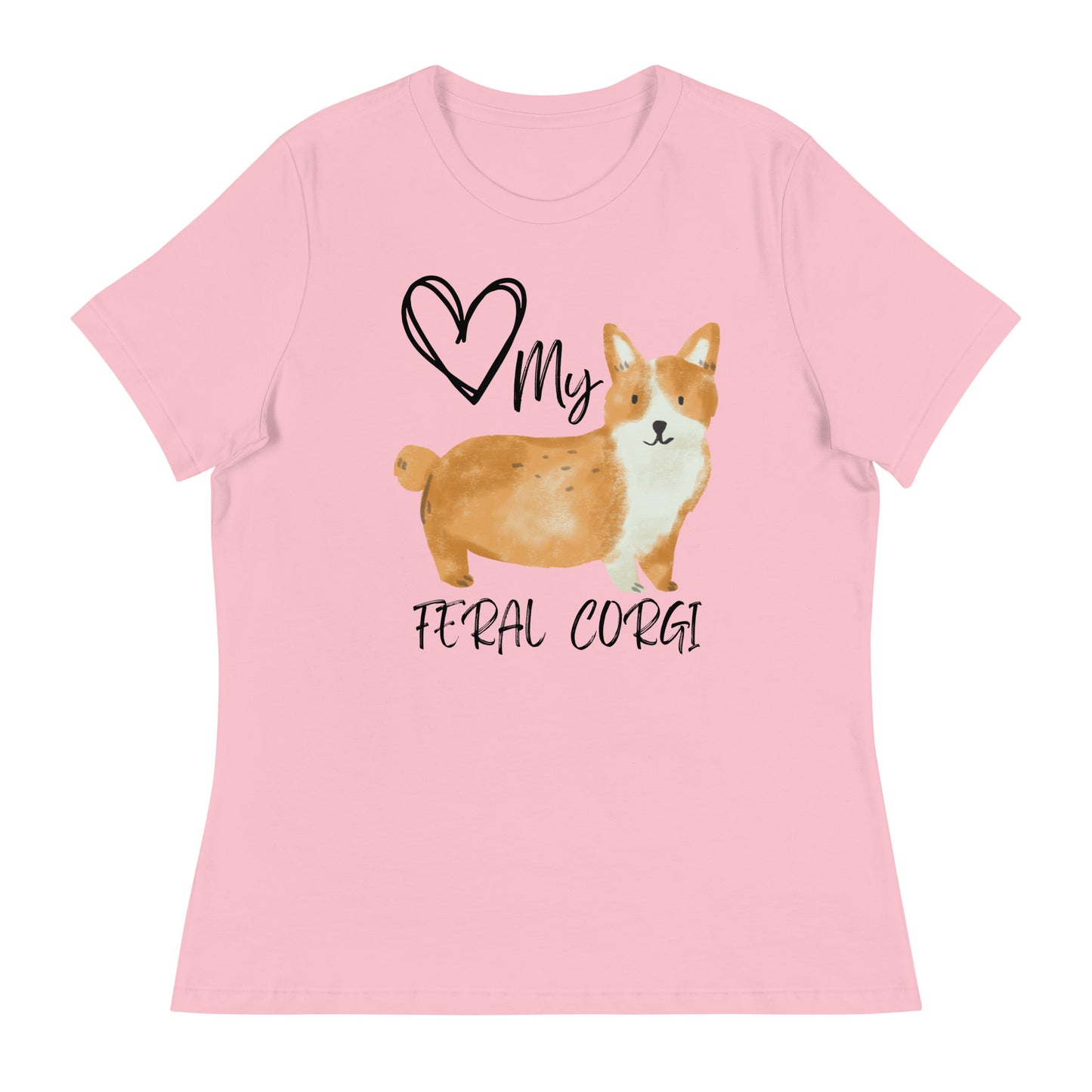 Love My Feral Corgi Women's Relaxed T-Shirt