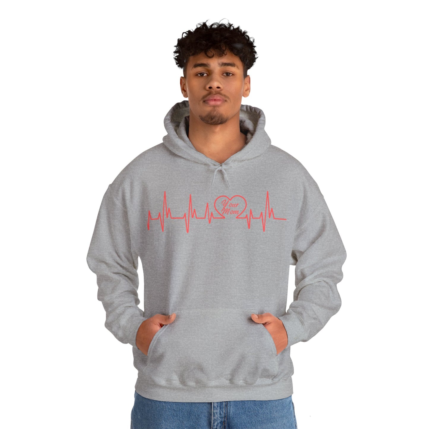 Your Mom Heartbeat Hoodie