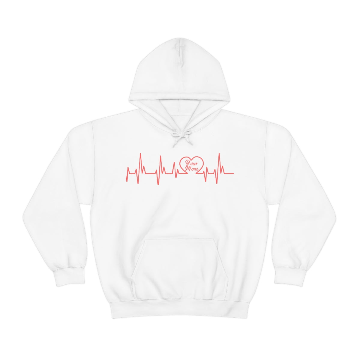 Your Mom Heartbeat Unisex Heavy Blend™ Hooded Sweatshirt