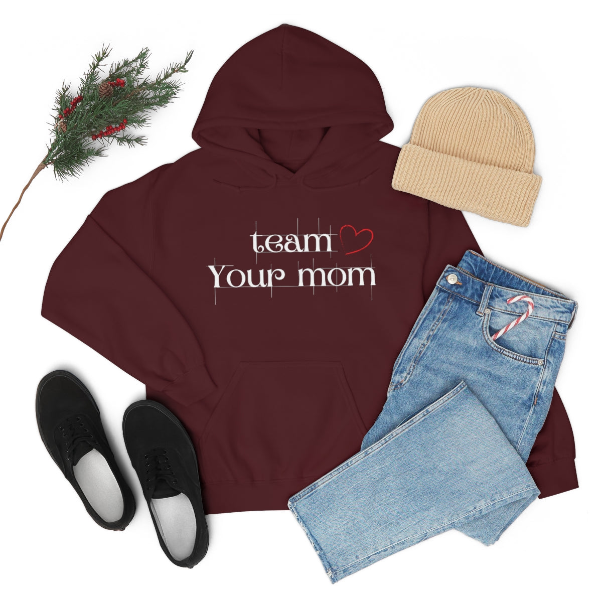 Team Your Mom Unisex Heavy Blend™ Hooded Sweatshirt