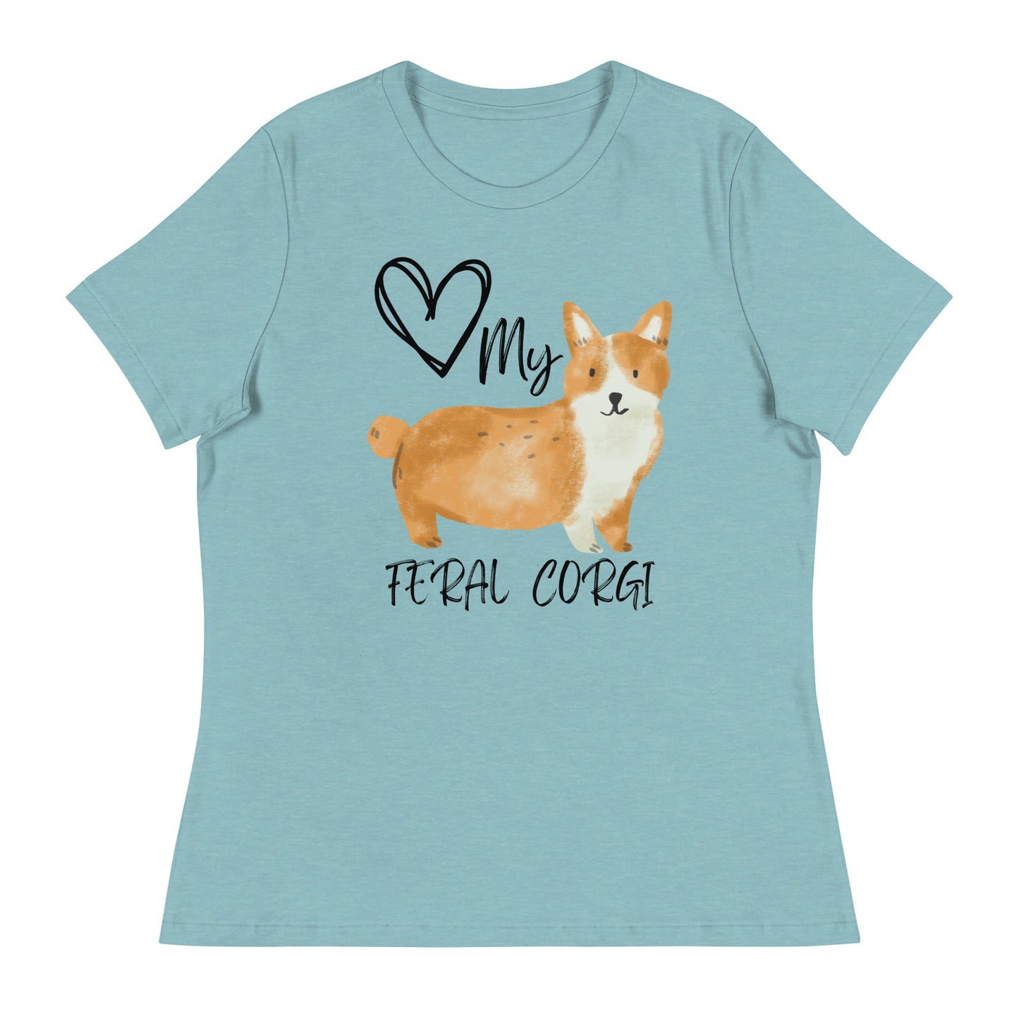 Love My Feral Corgi Women's Relaxed T-Shirt